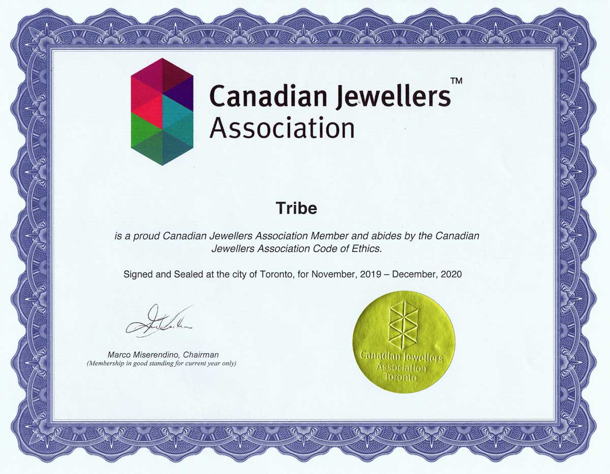 tribe canadian jewellers association member