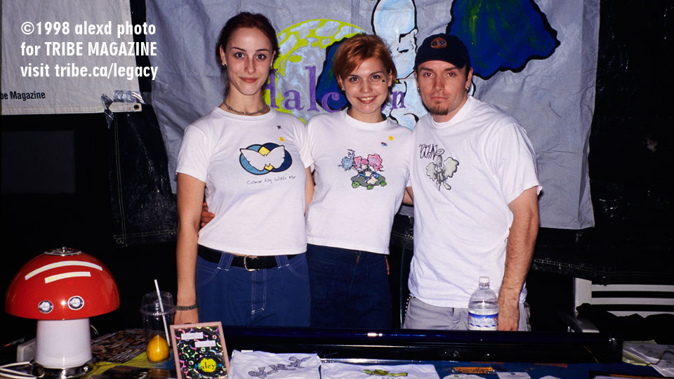 halcyon booth at rave 1998