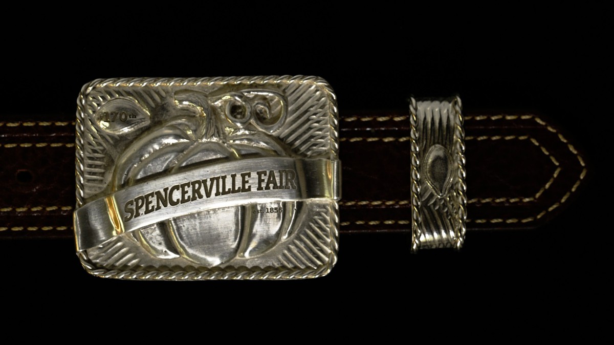 SPENCERVILLE FAIR 170THE ANNIVERSARY TROPHY BUCKLE SET